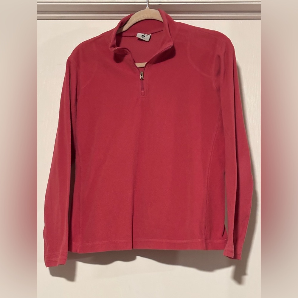 Columbia Women's pink 3/4 Zip-Up Top